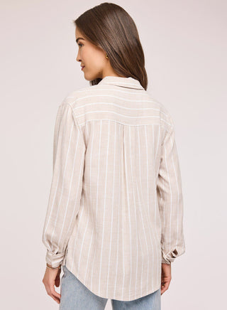 GENTLE FAWN LINEN PORTIA TOP