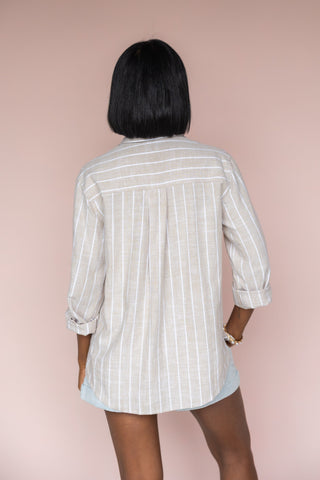 GENTLE FAWN LINEN PORTIA TOP