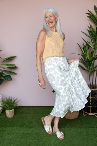 GENTLE FAWN MATCHA ELAINE SKIRT
