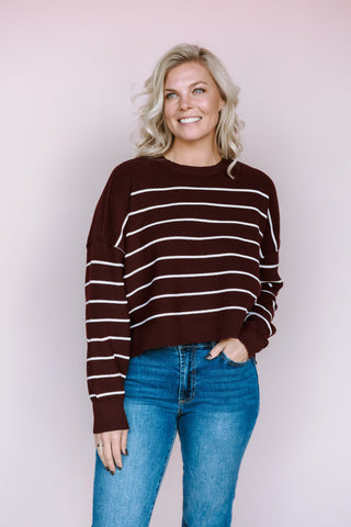 GENTLE FAWN STRIPE ECHO SWEATER