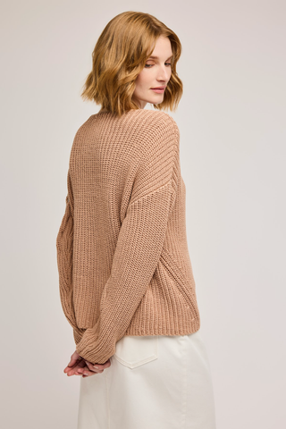 GENTLE FAWN TAN SPENCER SWEATER