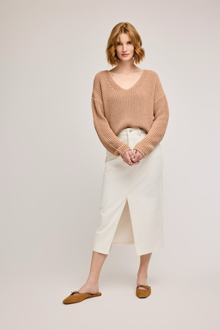 GENTLE FAWN TAN SPENCER SWEATER