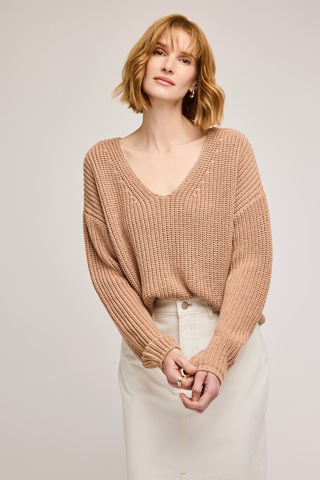 GENTLE FAWN TAN SPENCER SWEATER