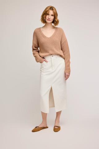 GENTLE FAWN TAN SPENCER SWEATER