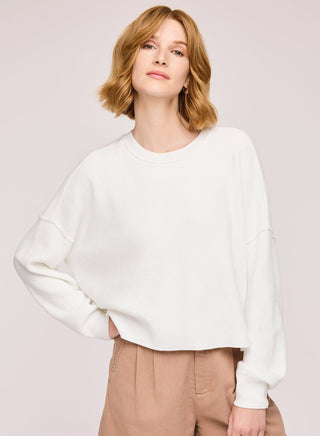GENTLE FAWN WHITE ECHO SWEATER