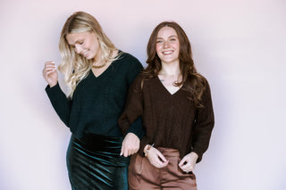 GENTLE FAWN WINTERGREEN MARCIE SWEATER