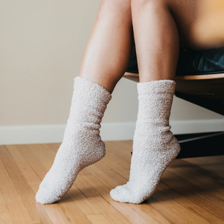 GIFTEN MARKET IVORY COZY CLOUD SOCKS