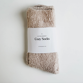 GIFTEN MARKET IVORY COZY CLOUD SOCKS