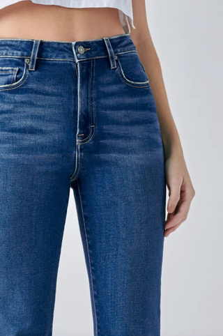 HIDDEN JEANS HAPPI CLEAN CROP FLARE