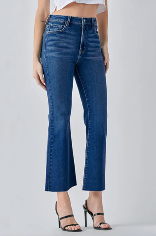 HIDDEN JEANS HAPPI CLEAN CROP FLARE