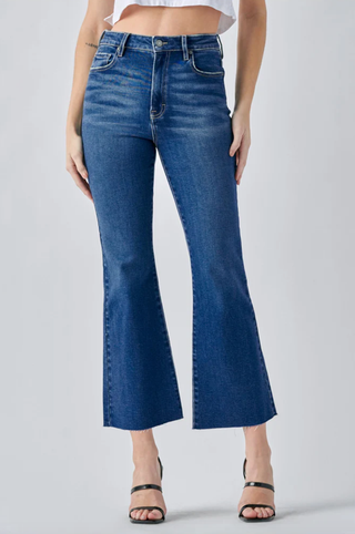 HIDDEN JEANS HAPPI CLEAN CROP FLARE