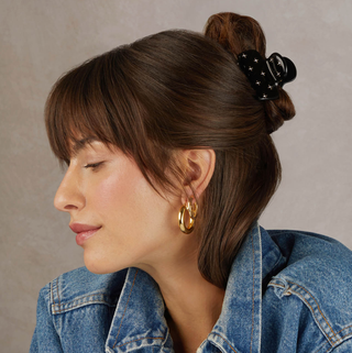 KITSCH BLACK STONE CLAW CLIP