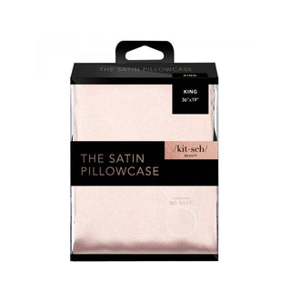 KITSCH BLUSH KING SATIN PILLOWCASE