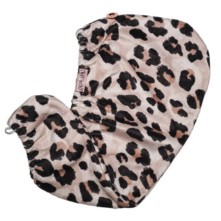 KITSCH LEOPARD MICROFIBER HAIR TOWEL