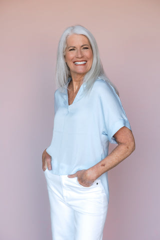 KLD. SIGNATURE BLUE SOPHIE BLOUSE
