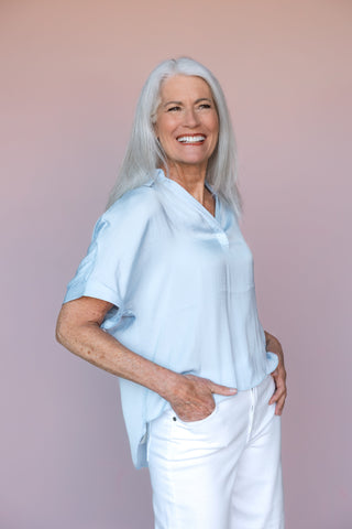 KLD. SIGNATURE BLUE SOPHIE BLOUSE