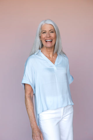 KLD. SIGNATURE BLUE SOPHIE BLOUSE