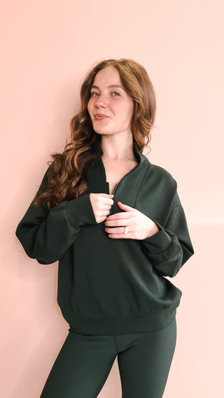 LEE&BIRCH GREEN ALLIE PULLOVER