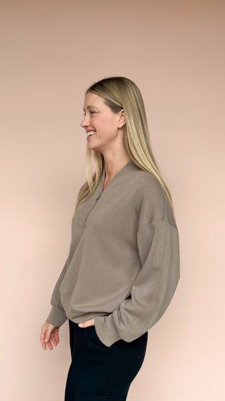 LEE&BIRCH MOCHA ALLIE PULLOVER