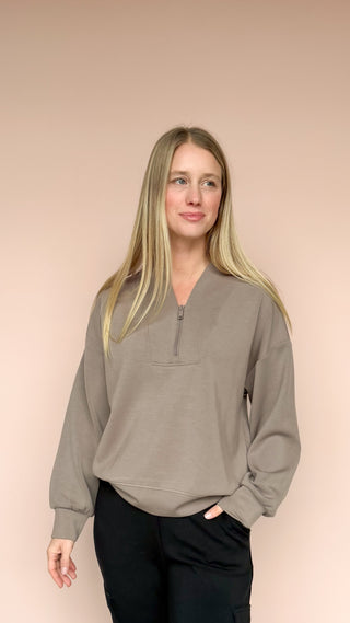 LEE&BIRCH MOCHA ALLIE PULLOVER