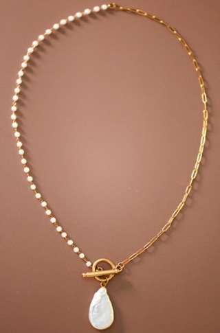 LEE & BIRCH PEARL DRIFT NECKLACE
