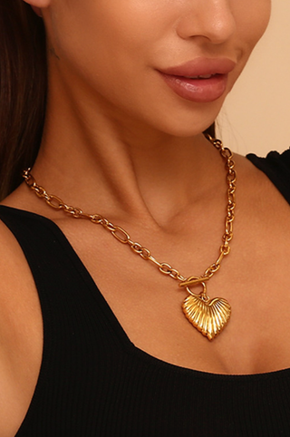 LEE & BIRCH RADIANT HEART NECKLACE