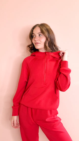 LEE&BIRCH RED JOANNE HOODIE
