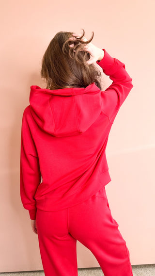 LEE&BIRCH RED JOANNE HOODIE