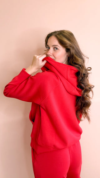 LEE&BIRCH RED JOANNE HOODIE