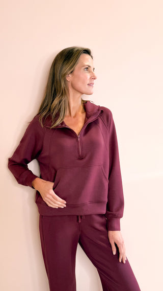 LEE&BIRCH WINE JOANNE HOODIE