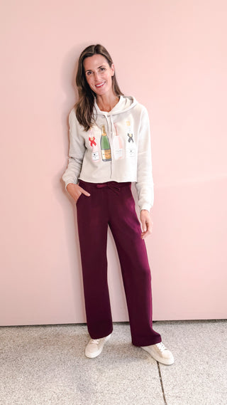 LIMEBERRY CHAMPAGNE BOTTLES SWEATSHIRT