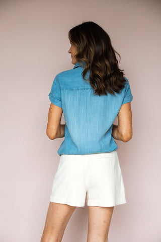 LOLA RIVER BLEACH STELLA BLOUSE