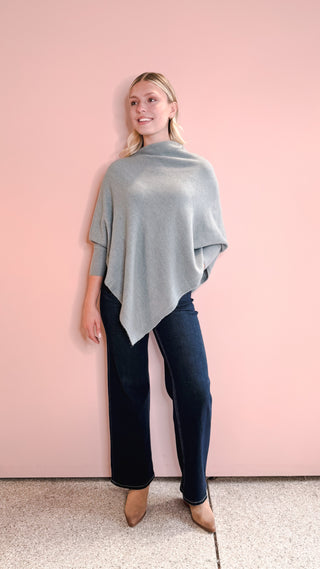 Look By M DUSKY TRIANGLE PONCHO