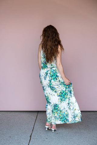 love stitch WATERCOLOR MAXI DRESS