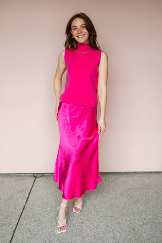 MILIO MILANO SILKY SLIP SKIRT