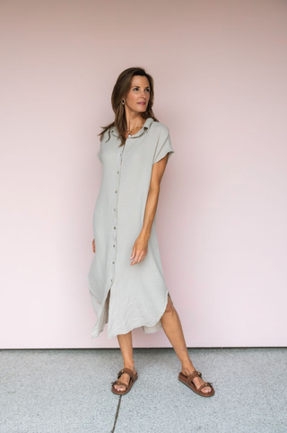 MILIO MILANO TAUPE SHARON DRESS