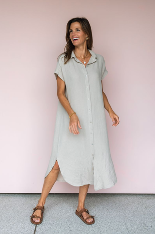 MILIO MILANO TAUPE SHARON DRESS