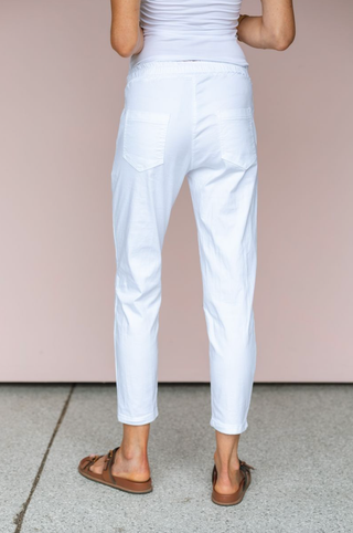 MILIO MILANO WHITE SONIA JOGGERS