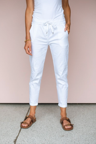 MILIO MILANO WHITE SONIA JOGGERS
