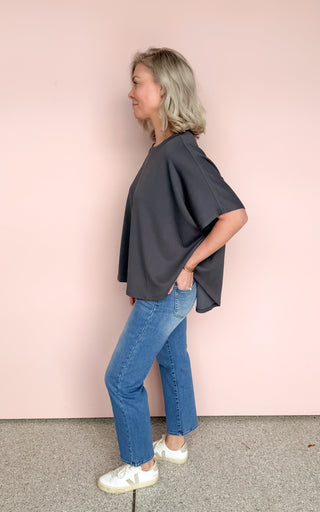 MONO B GREY LUXE TOP
