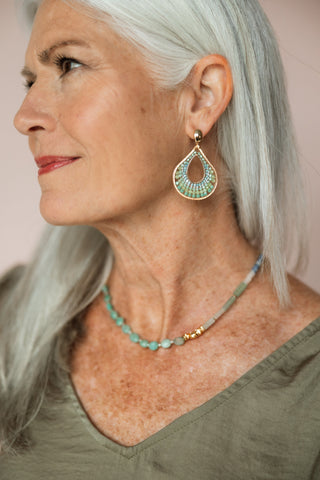 NAKAMOL DESIGN, LLC GRN MOROCCO EARRING