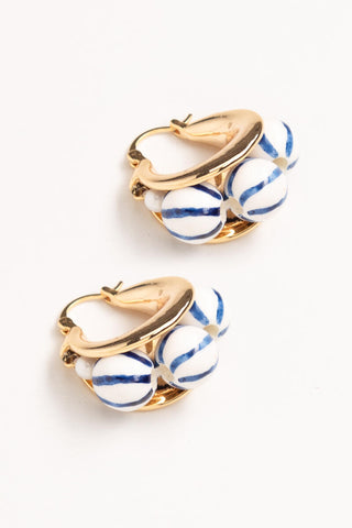NAKAMOL DESIGN, LLC NAUTICAL TRIPLE BEAD HOOP