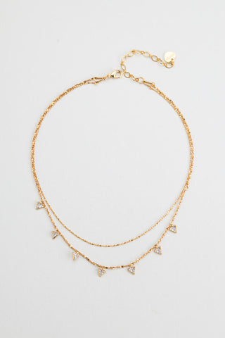 NAKAMOL DESIGN, LLC TRIANGLE CRYSTAL NECKLACE