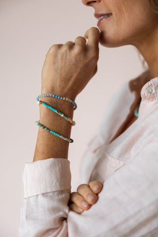NAKAMOL DESIGN, LLC TURQ NAPPA BRACELET