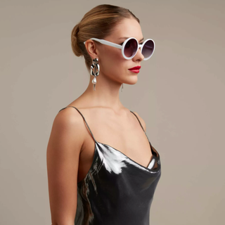 OKKIA MONICA WHITE SUNGLASSES
