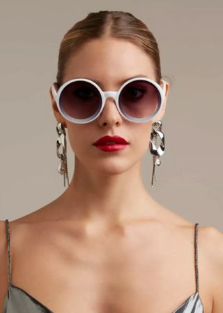 OKKIA MONICA WHITE SUNGLASSES