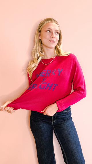 PANACHE APPAREL CO MERRY & BRIGHT SWEATER