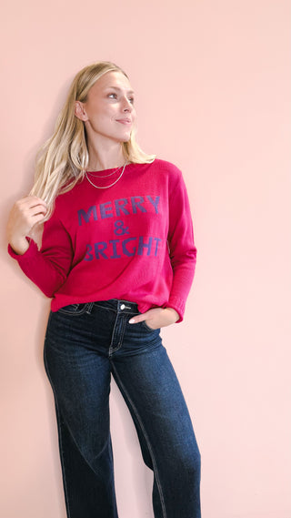PANACHE APPAREL CO MERRY & BRIGHT SWEATER