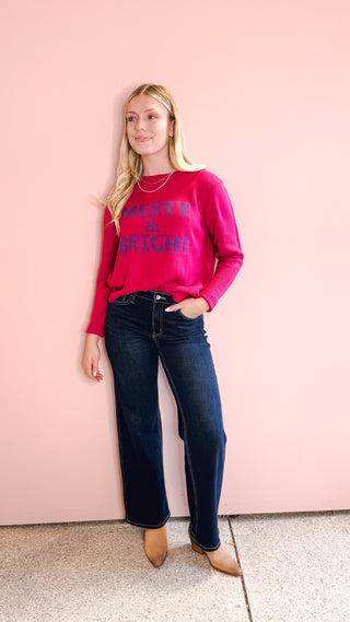 PANACHE APPAREL CO MERRY & BRIGHT SWEATER