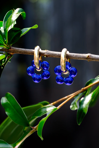 PETER AND JUNE AZURE DAZY HOOPS